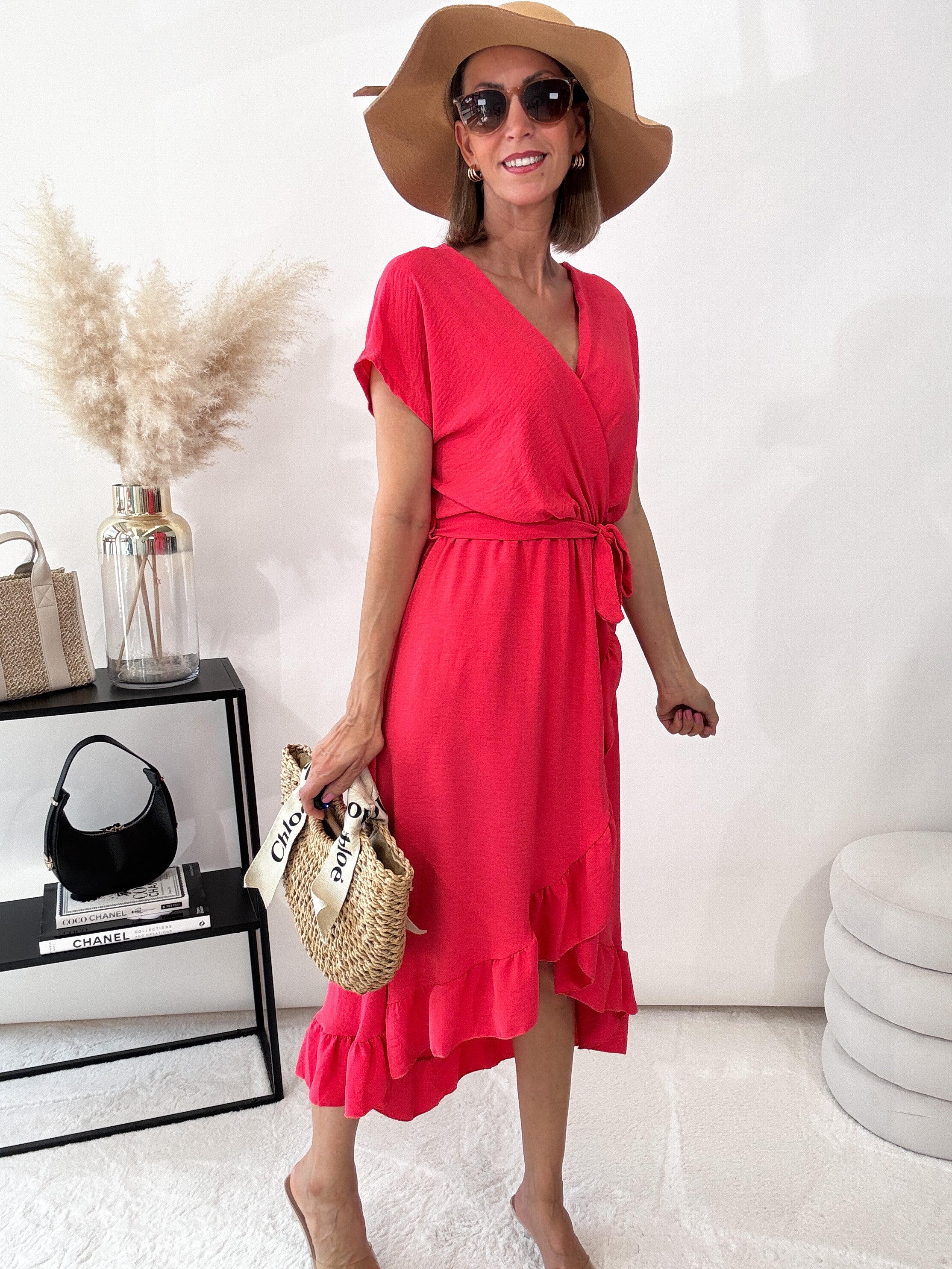 ,,Sunshine Wild Dress'' Kleid - coral