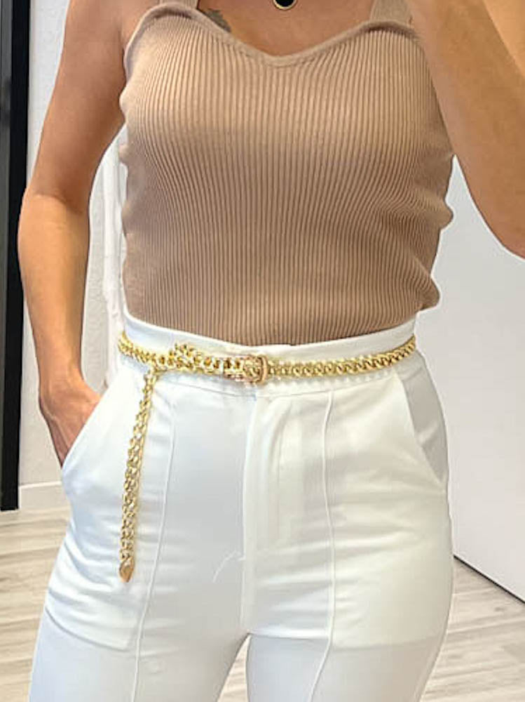 "Chain" Statement Gürtel - gold