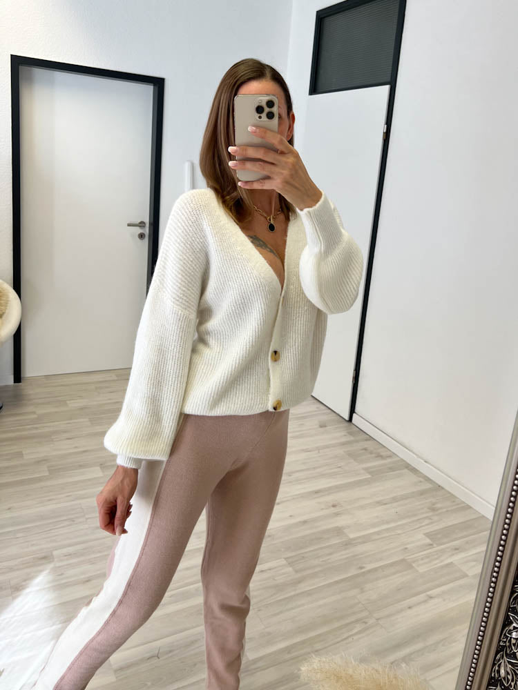 ,,New York'' Cardigan- creme