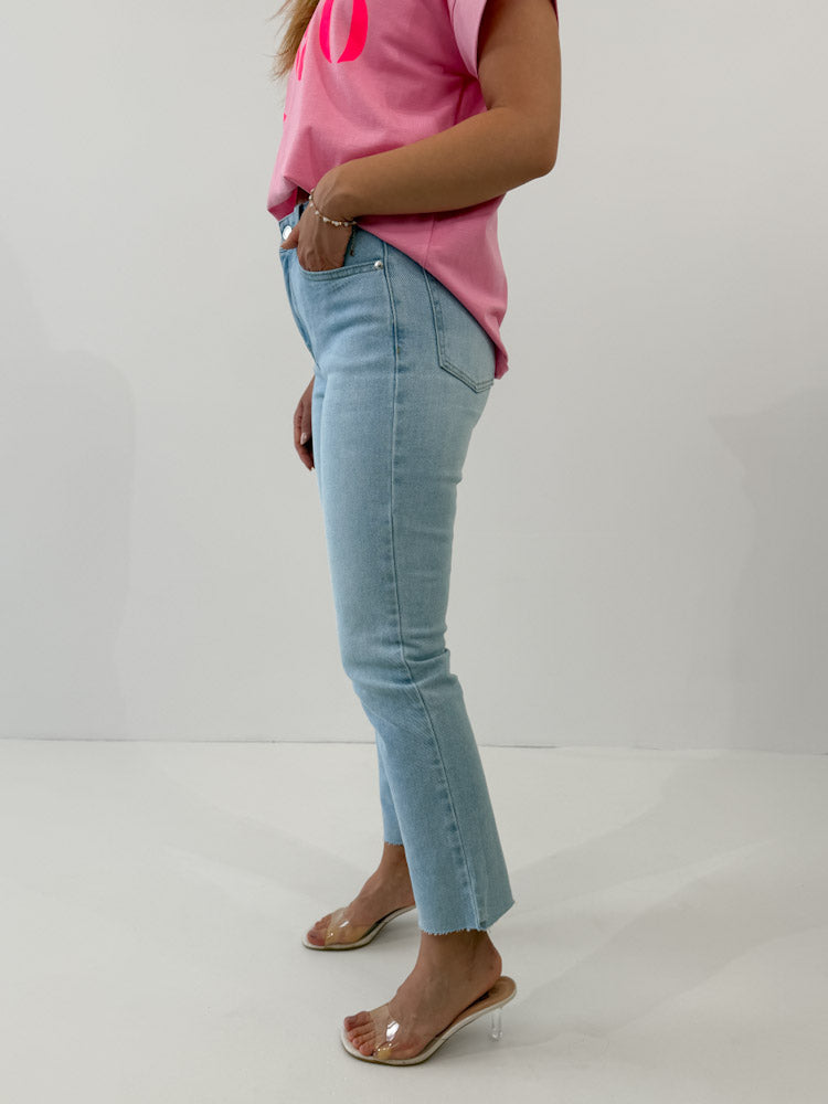 "Rio" Mom Fit Jeans - light bue