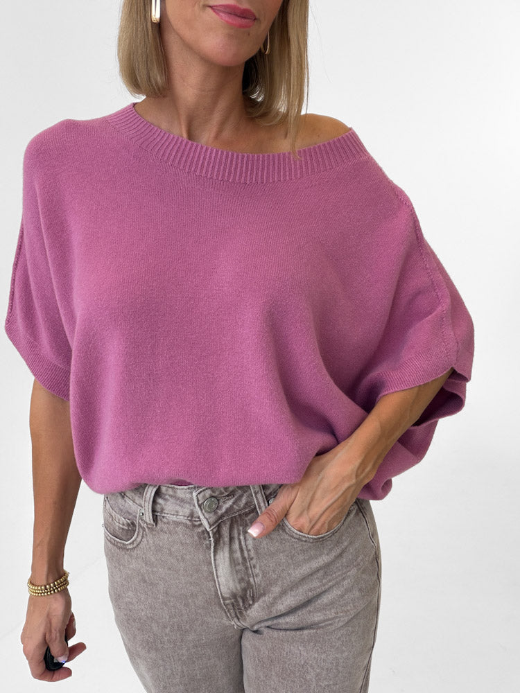 "Vicenza Vest" weicher Pullunder mit Viscose - beere