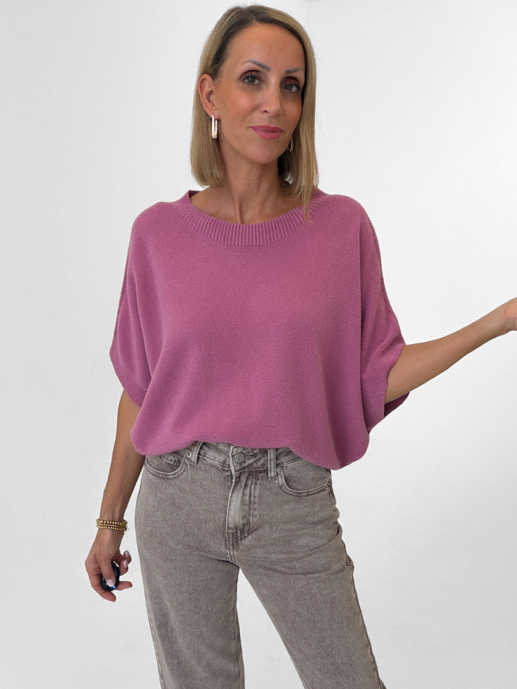 "Vicenza Vest" weicher Pullunder mit Viscose - beere