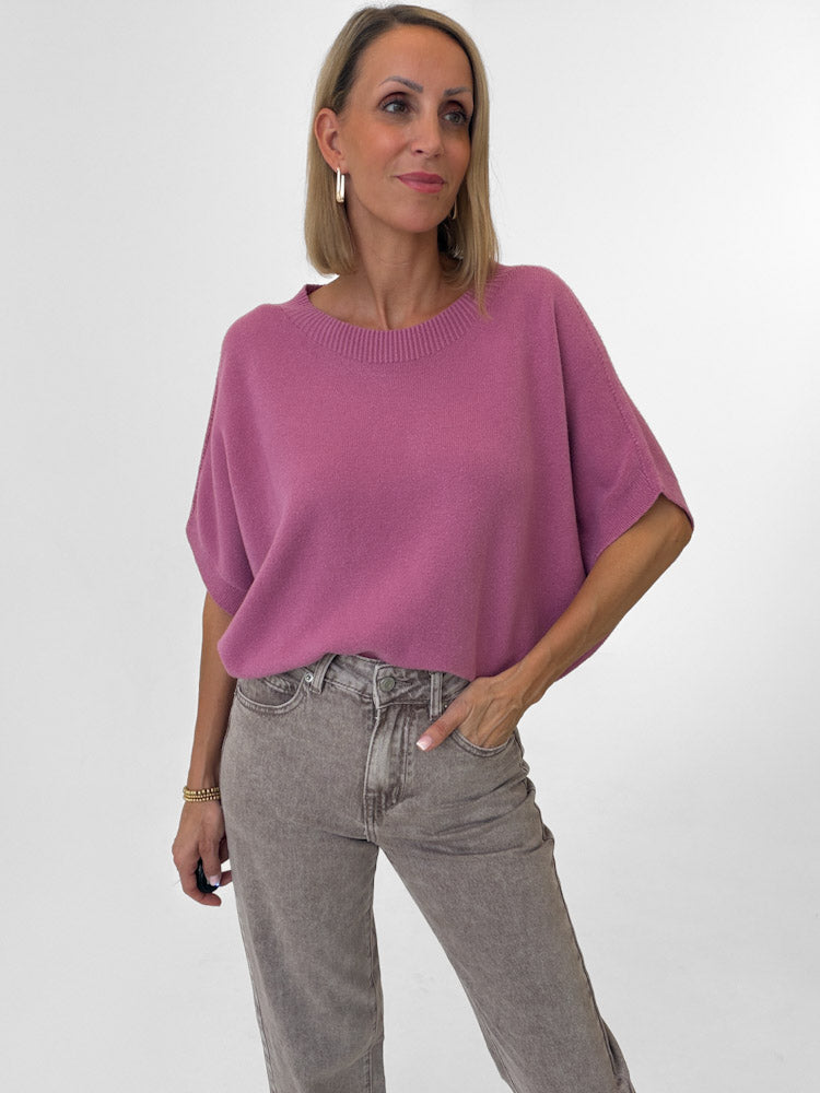 "Vicenza Vest" weicher Pullunder mit Viscose - beere