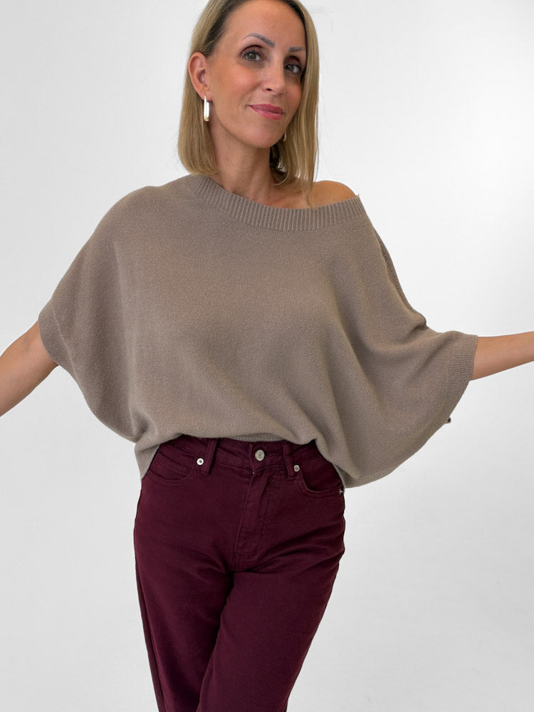 "Vicenza Vest" weicher Pullunder mit Viscose - mocca
