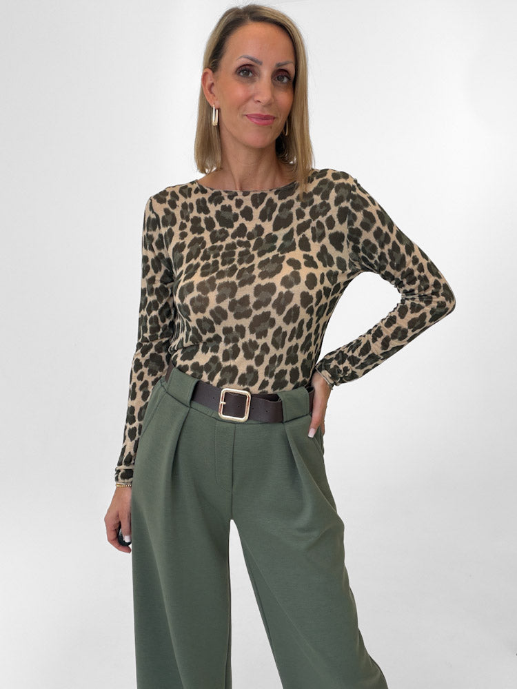 "Como Leo" kuscheliges Cashmere Longshirt - khaki