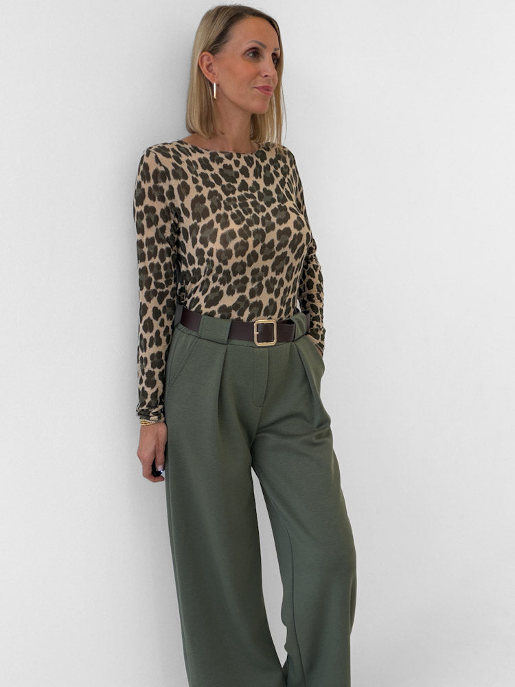 "Como Leo" kuscheliges Cashmere Longshirt - khaki