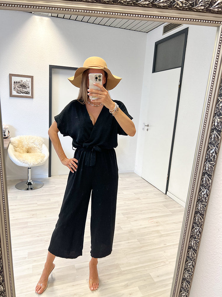 "Sunshine" Jumpsuit - schwarz