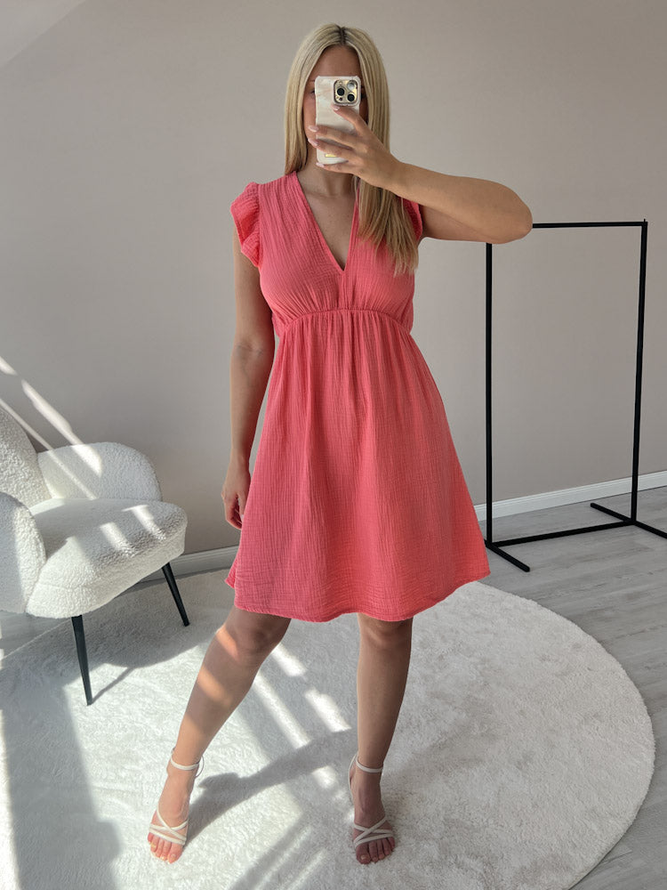 "Pianosa Midi"- tolles Midikleid aus Musselin - apricot
