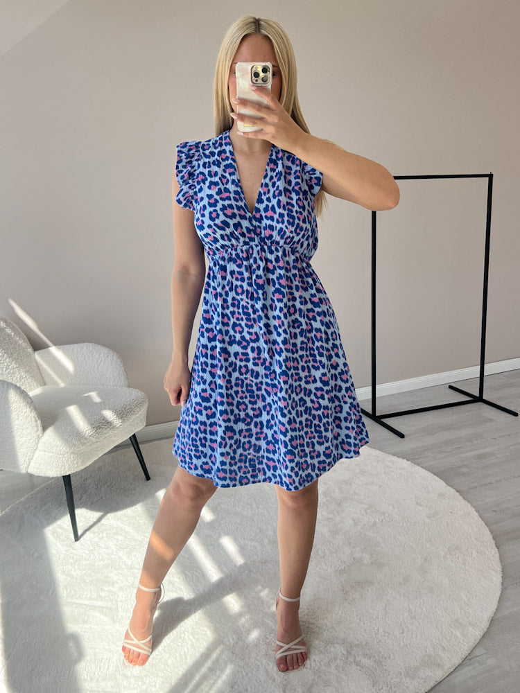 "Pianosa Leo Midi"- tolles Midikleid aus Musselin - blau/rosa