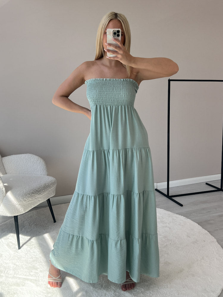 "Ocean Breeze" - schönes Maxikleid aus Viscose - salbei