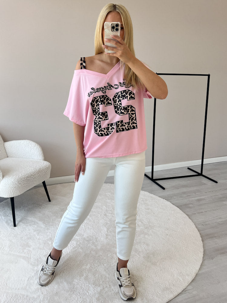 "Wild L.A." tolles Shirt aus Viscose - rosa
