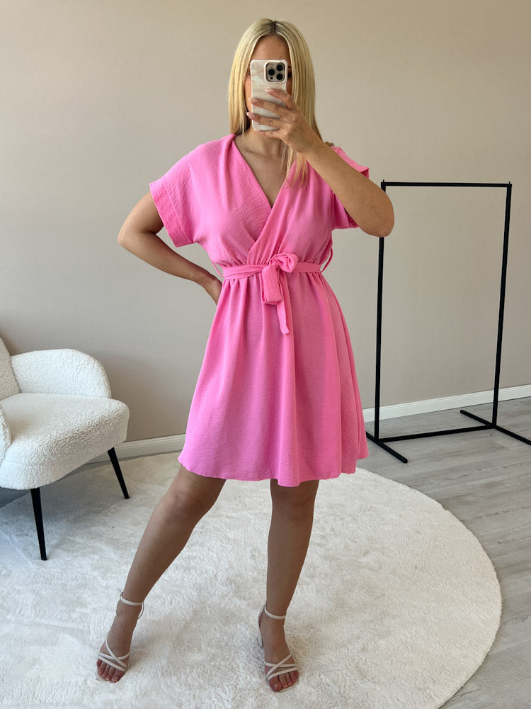 "Sunshine Midi" süßes Sommerkleid - candy rosa
