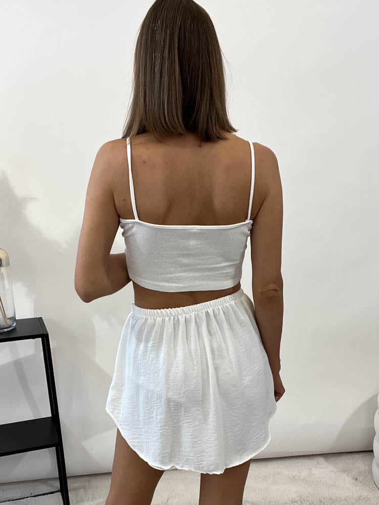 Skirty weicher Blusenrock - weiss