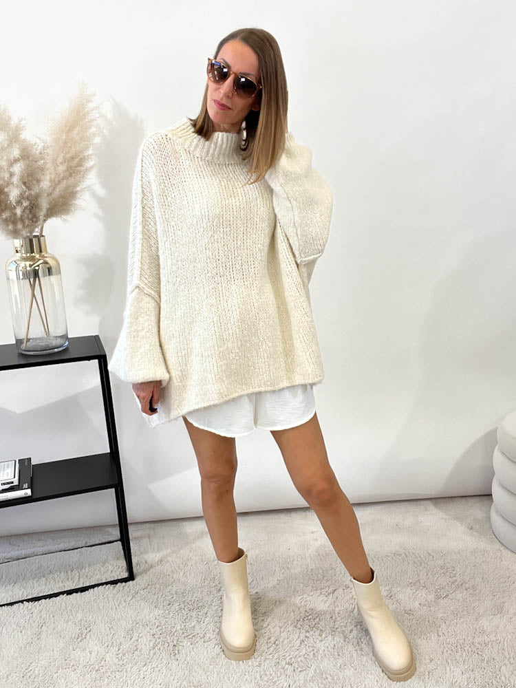 Skirty weicher Blusenrock - weiss