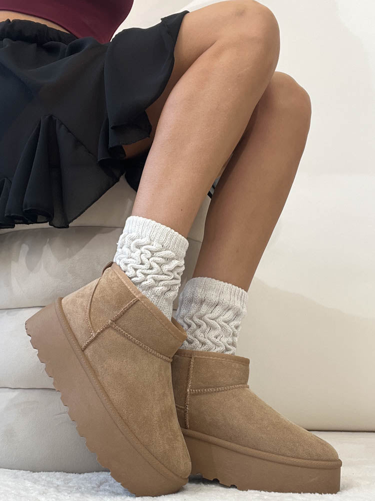 "Quebec" Plateau Boots - taupe