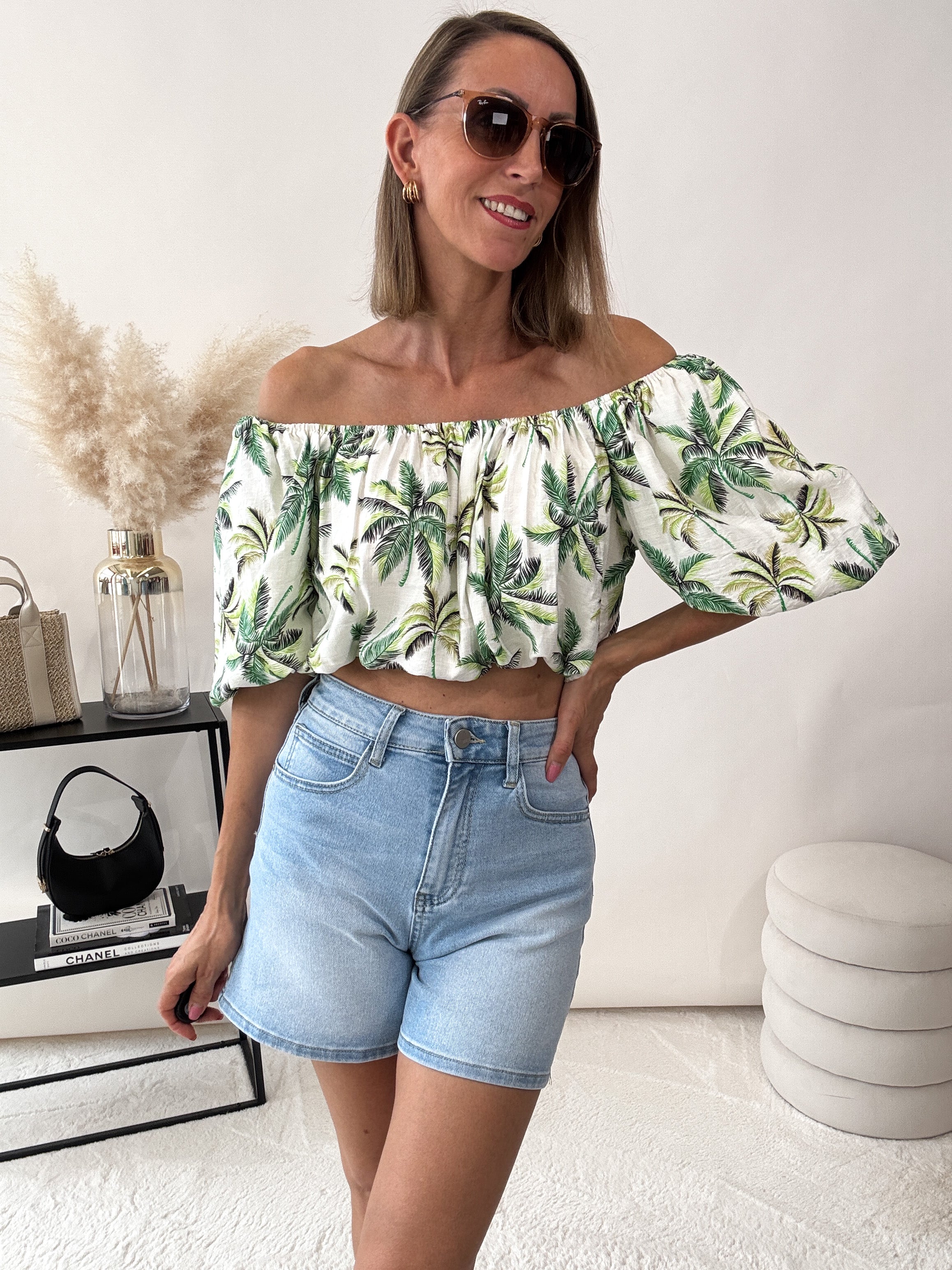 "Korfu" Top aus Viscose - grün
