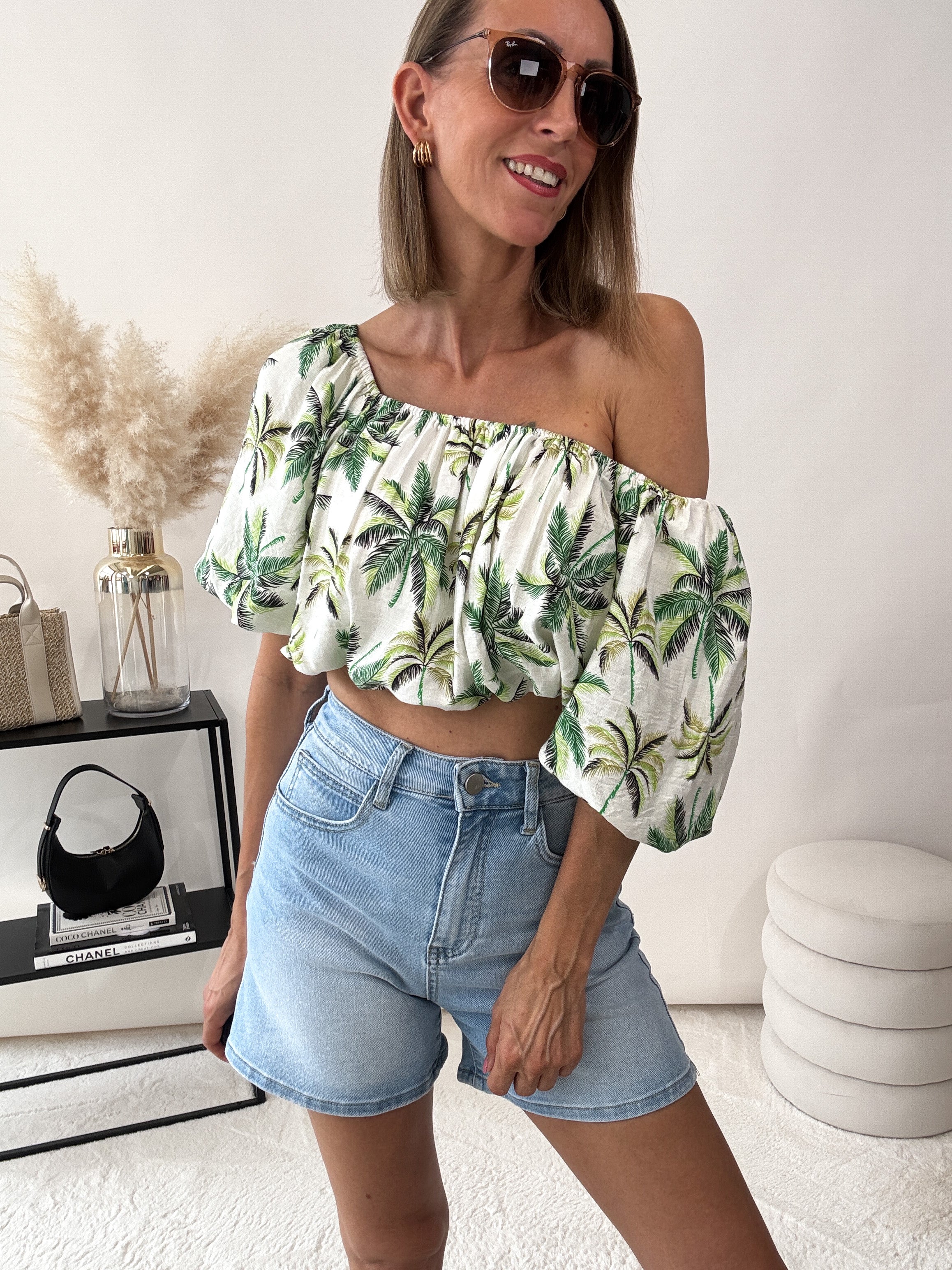"Korfu" Top aus Viscose - grün