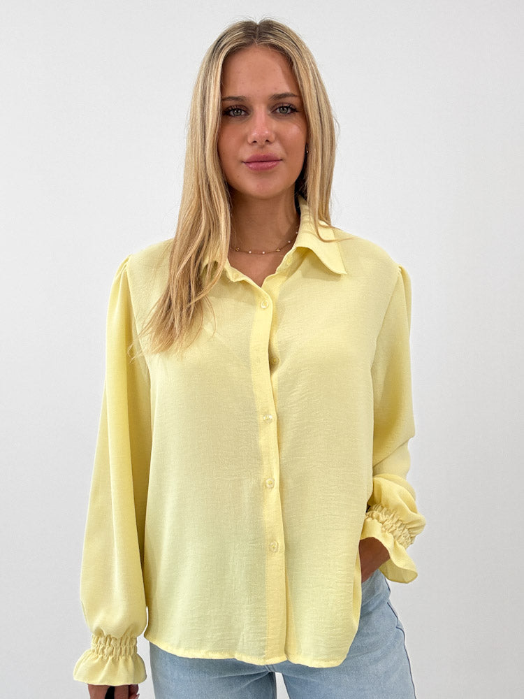 "Sunshine Barock" süße Bluse - sonnengelb