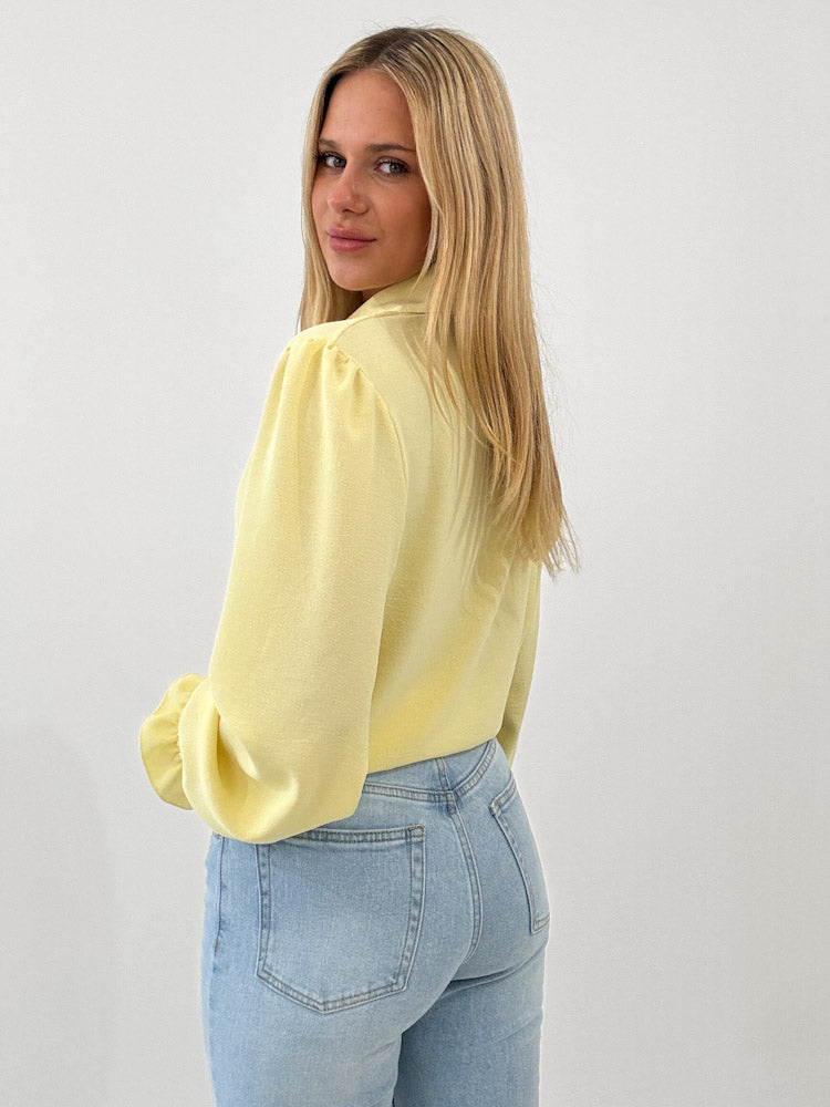 "Sunshine Barock" süße Bluse - sonnengelb
