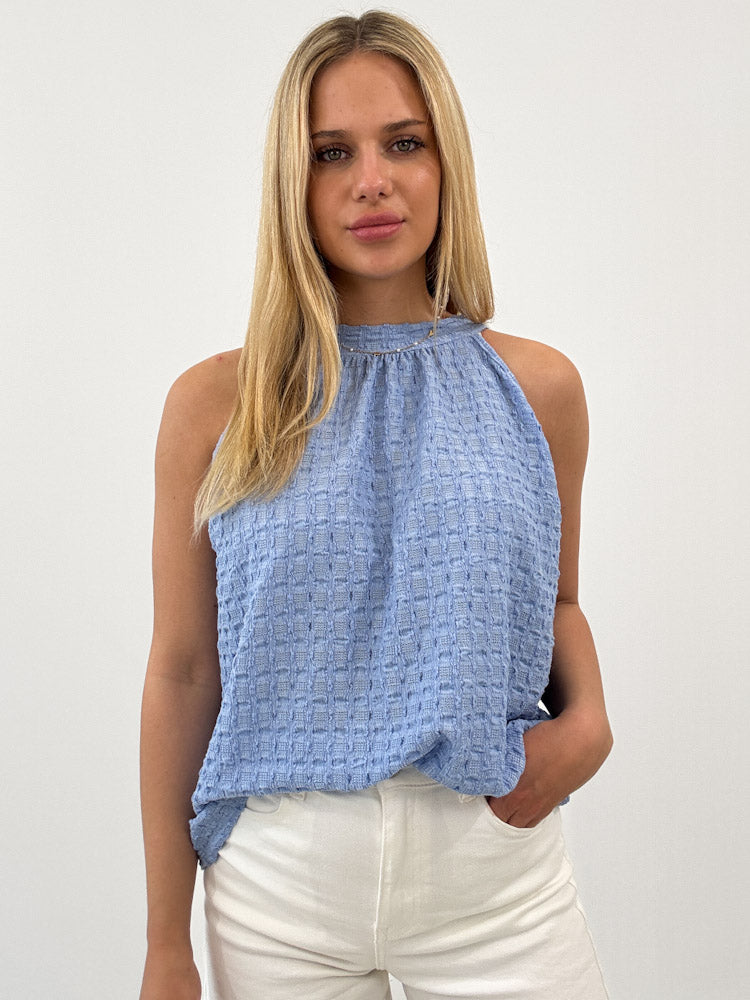 "Liora" süßes Top - sky blue