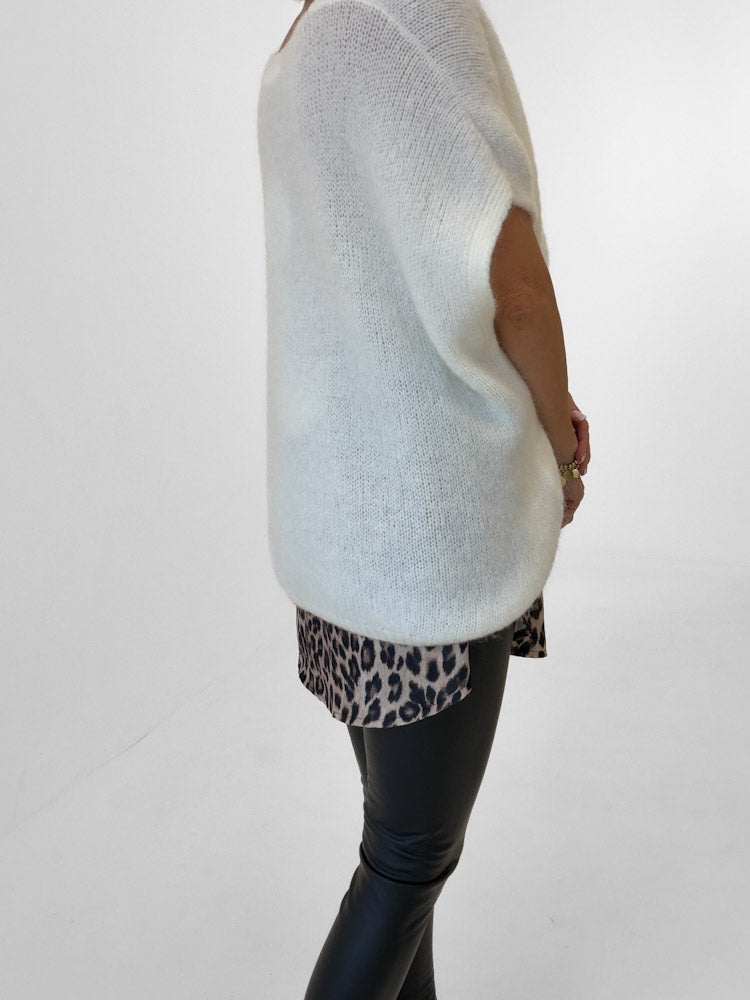 "Skirty Leo" weicher Blusenrock - beige