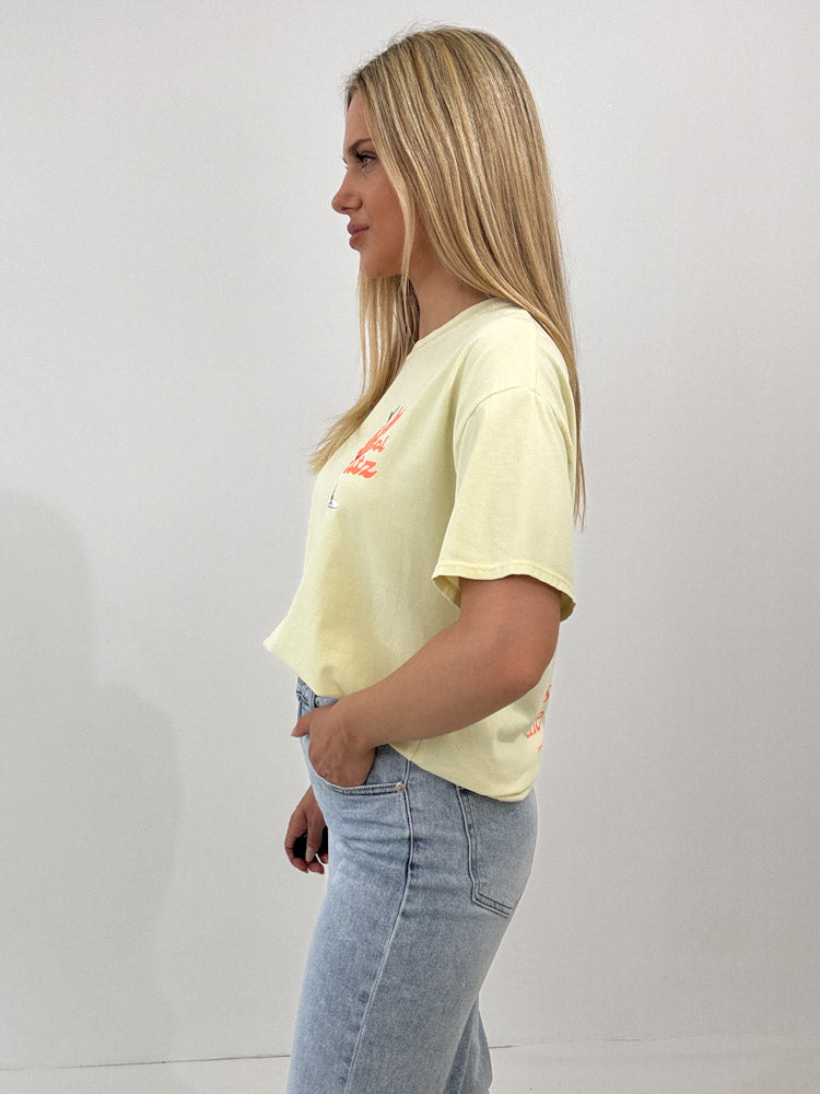 "Spritz" Shirt mit Statement - lemon ice