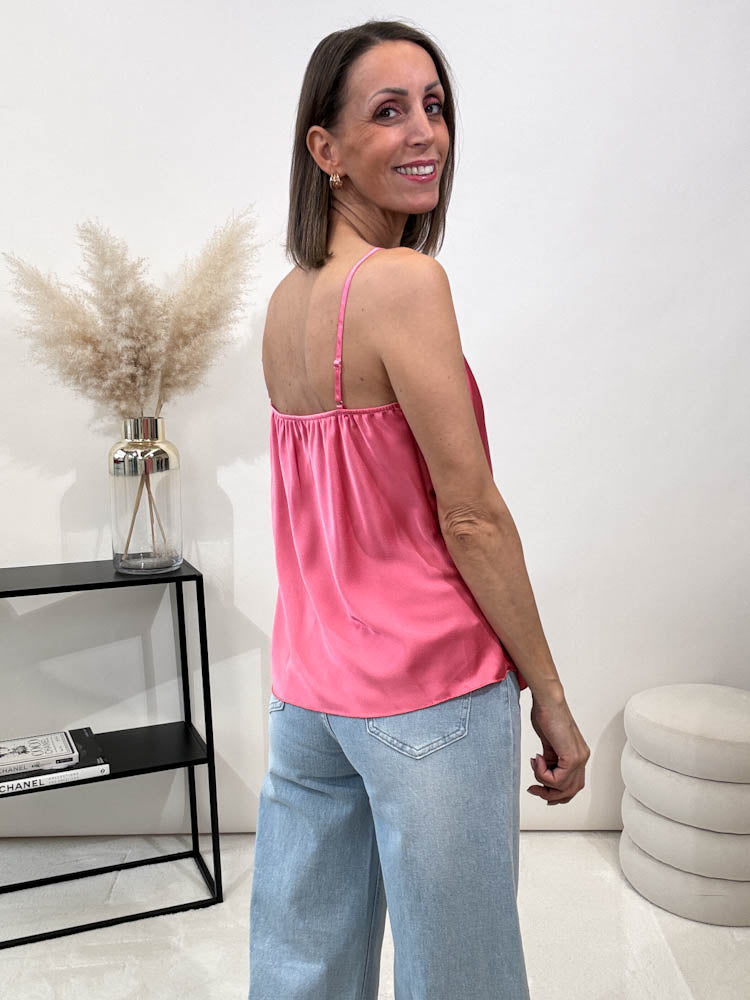 Lace Top mit weicher Spitze - rose