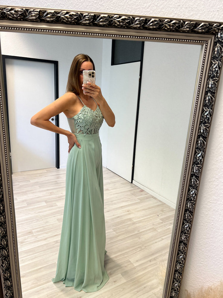Langes elegantes Hosenkleid - mint