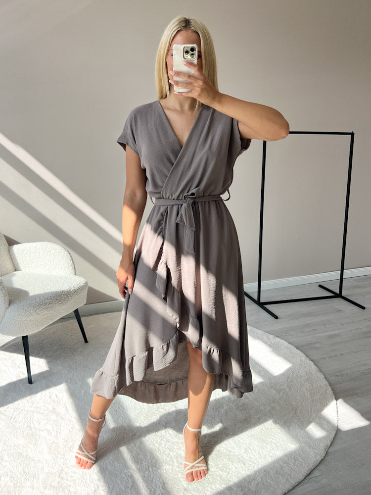 "Sunshine Wild Dress" schickes Kleid - mocca