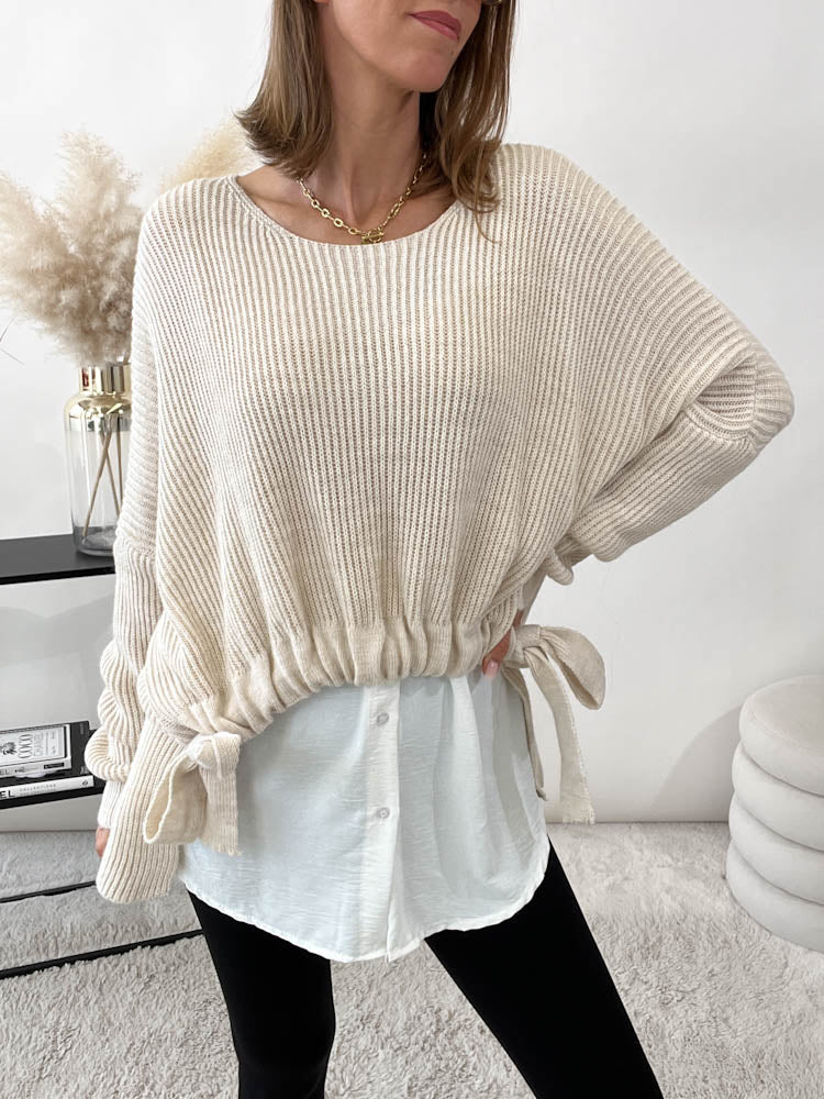 Skirty weicher Blusenrock - weiss