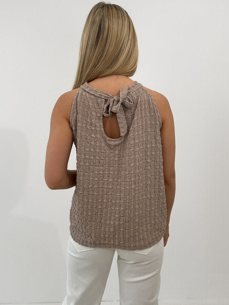 "Liora" süßes Top - mocca