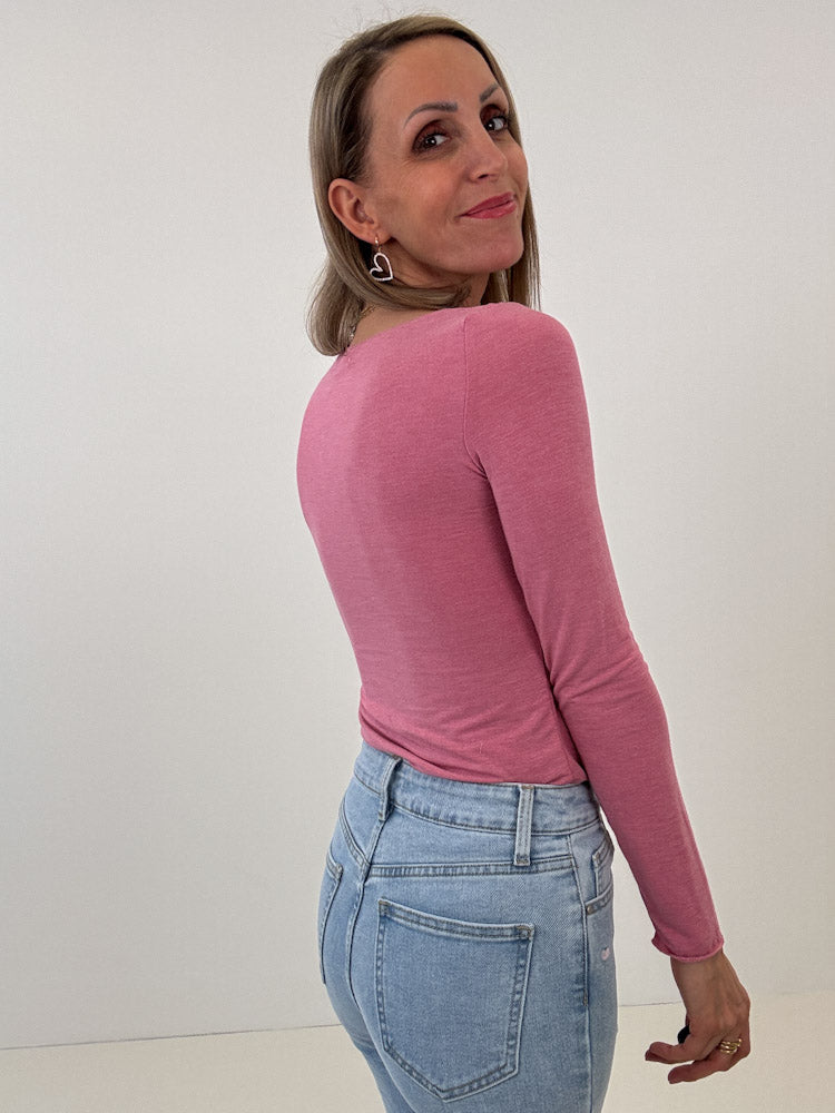 "New Atlanta" weiches Viscose Longshirt - beere