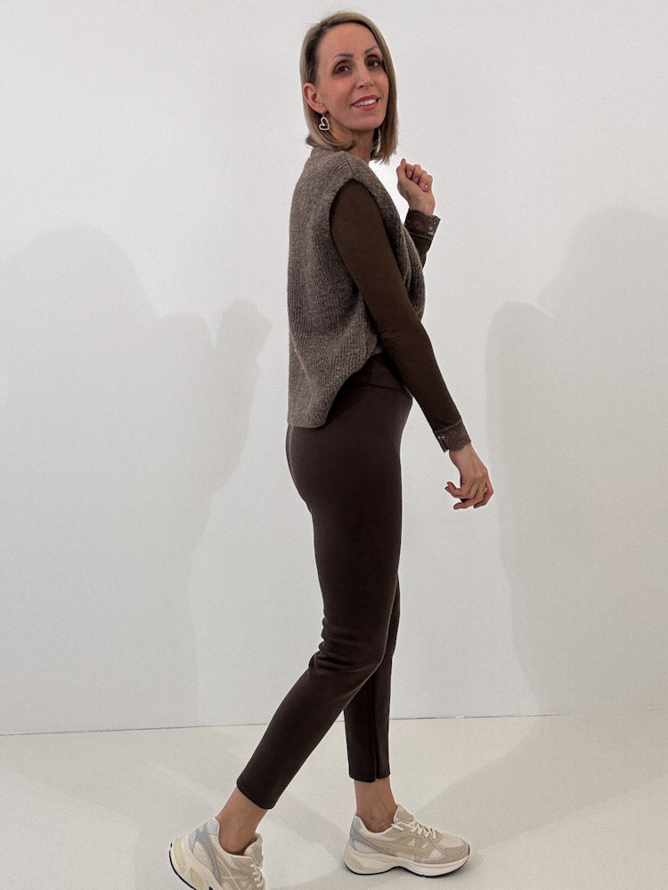 "Soft Flow" weiche Legging aus Viscose - braun