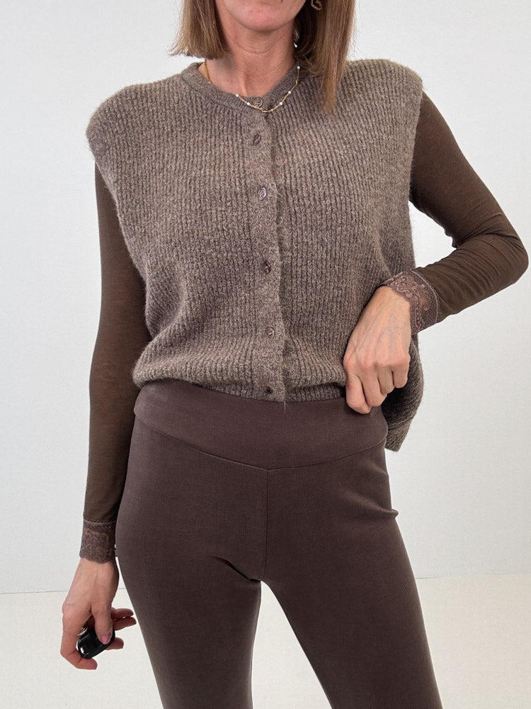 "Soft Flow" weiche Legging aus Viscose - braun