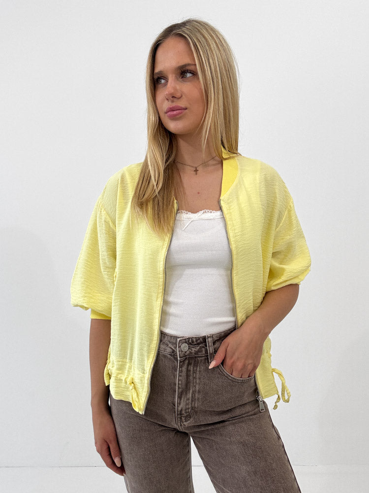 "Trulli" stylischer Blouson aus Viscose - gelb