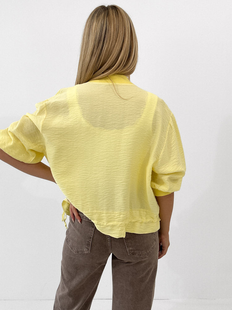 "Trulli" stylischer Blouson aus Viscose - gelb