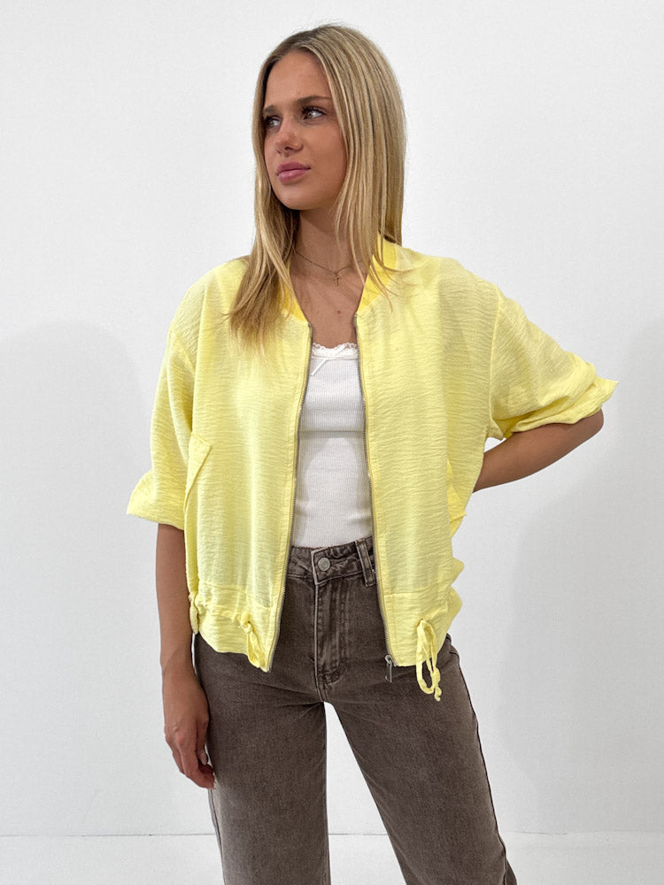 "Trulli" stylischer Blouson aus Viscose - gelb