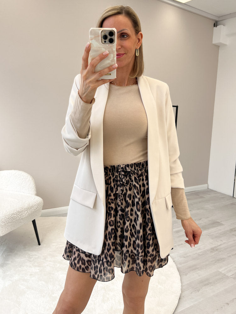 "Bella Skort Leo" weicher Hosenrock - beige