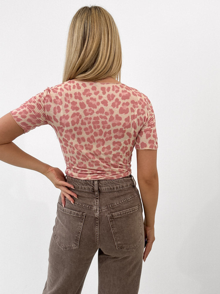 "Como Leo T-Shirt" weiches Cashmere Shirt - rosa