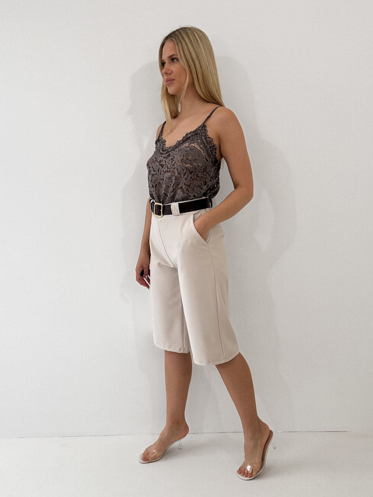 "Coastline" tolle Bermuda Short aus Viscose - beige