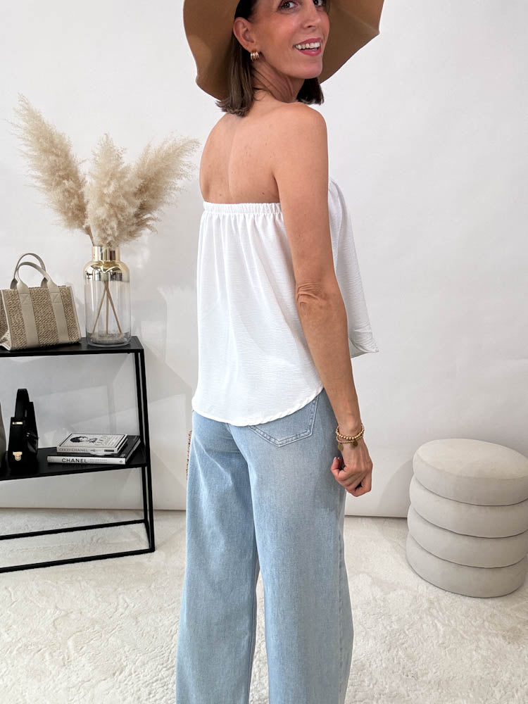 Skirty weicher Blusenrock - weiss