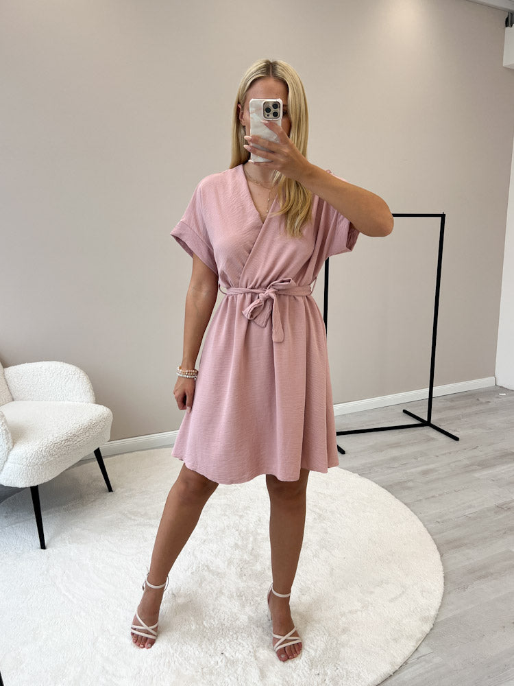 "Sunshine Midi" süßes Sommerkleid - altrosa