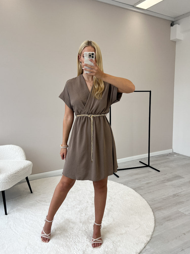 "Sunshine Midi" süßes Sommerkleid - new mocca