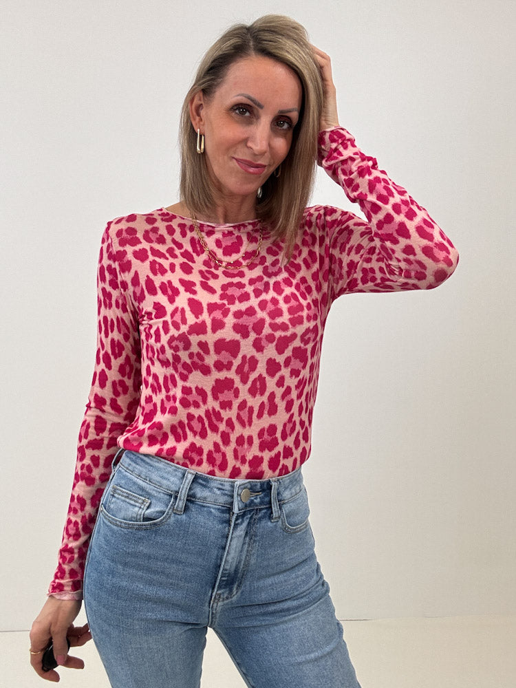 "Como Leo" kuscheliges Cashmere Longshirt - pink