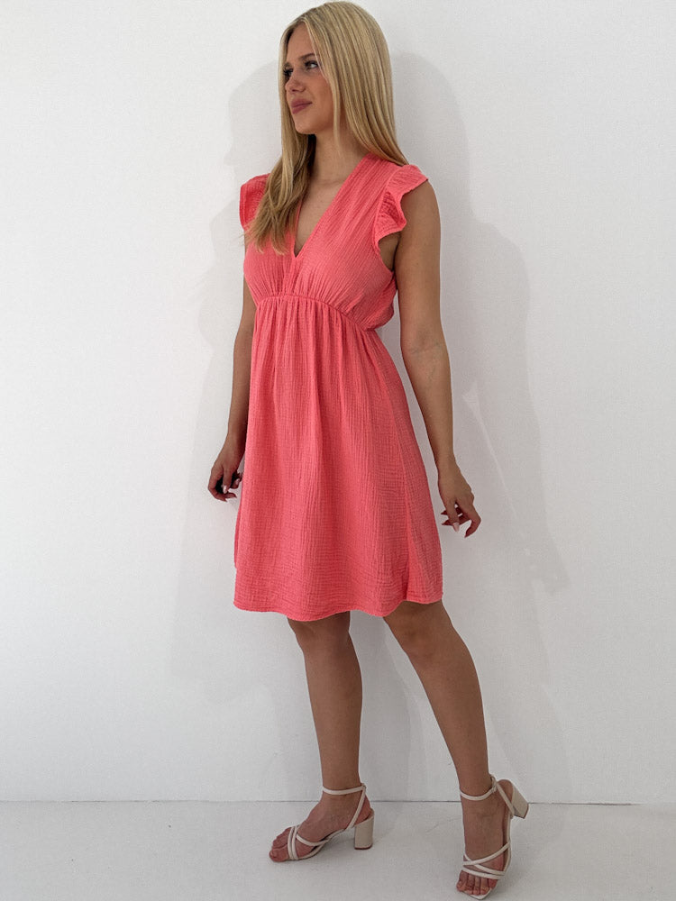 "Pianosa Midi"- tolles Midikleid aus Musselin - apricot