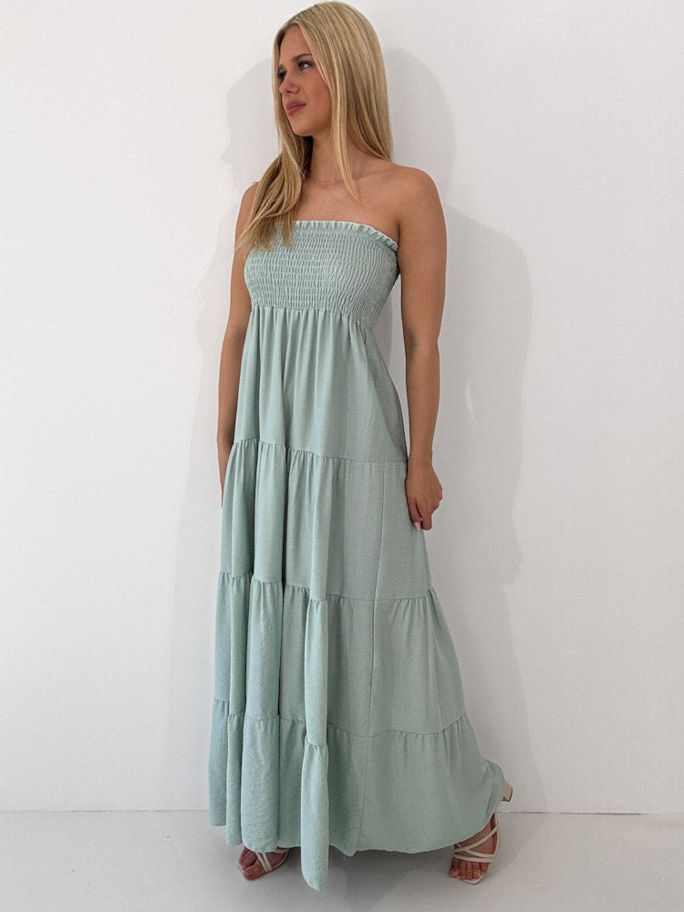 "Ocean Breeze" - schönes Maxikleid aus Viscose - salbei