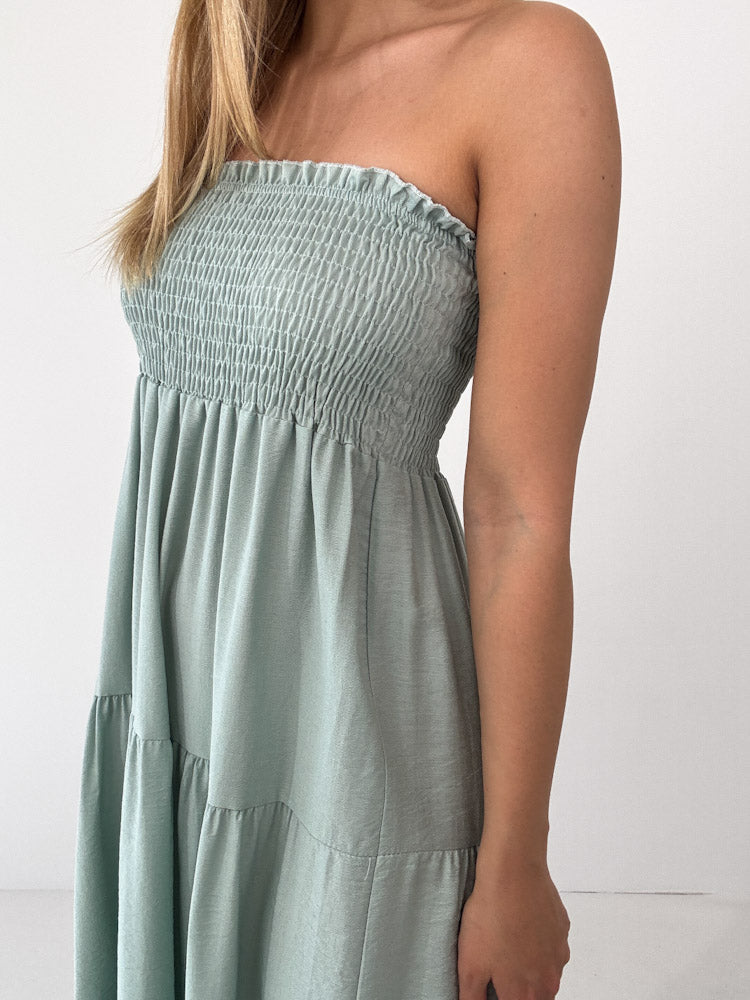"Ocean Breeze" - schönes Maxikleid aus Viscose - salbei
