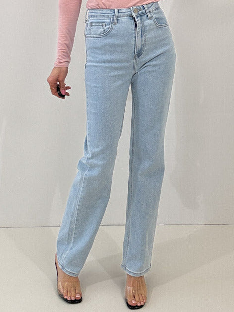 "Sandrio" Straight Leg Jeans - hellblau