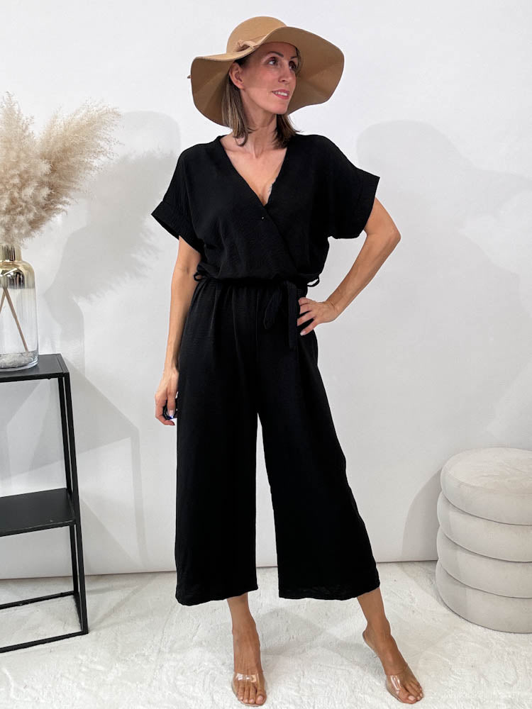 "Sunshine" Jumpsuit - schwarz