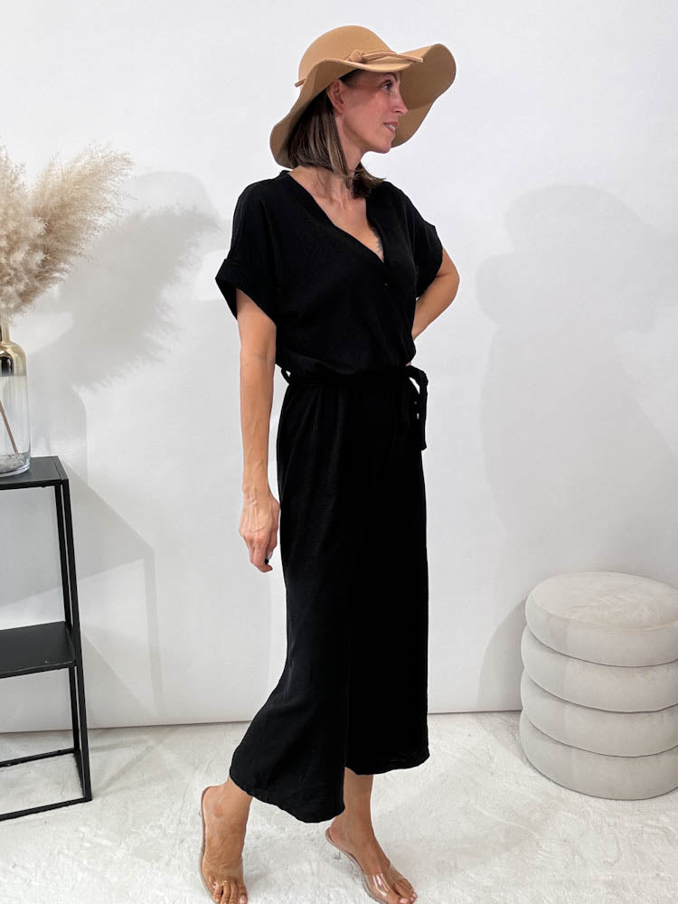 "Sunshine" Jumpsuit - schwarz